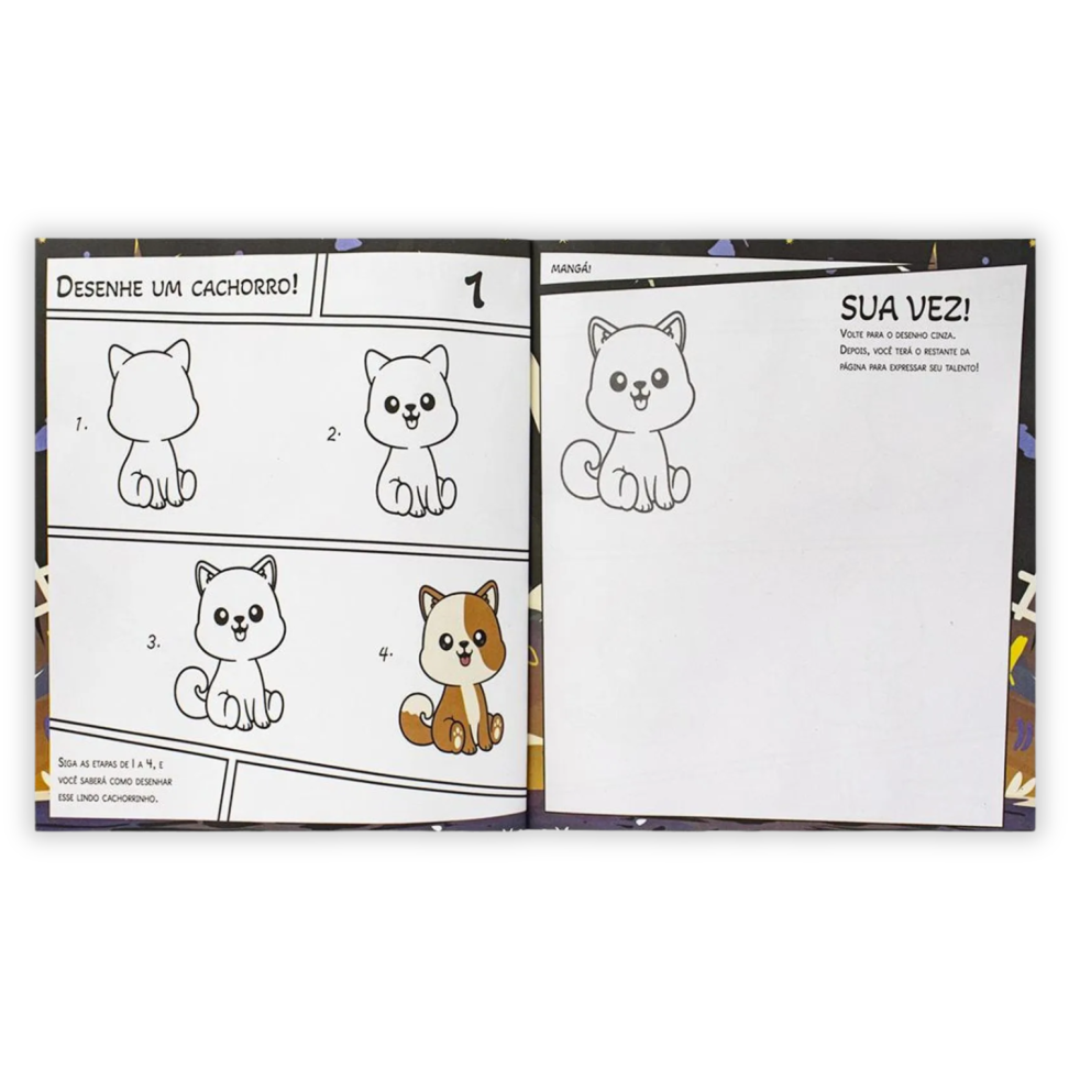 Livro Crie e Cole o Seu Mangá! Cãezinhos Todolivro - #1