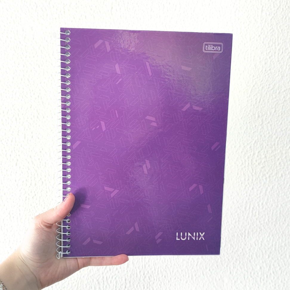 Caderno com Espiral Universitário 1 Matéria Lunix Tilibra - #13