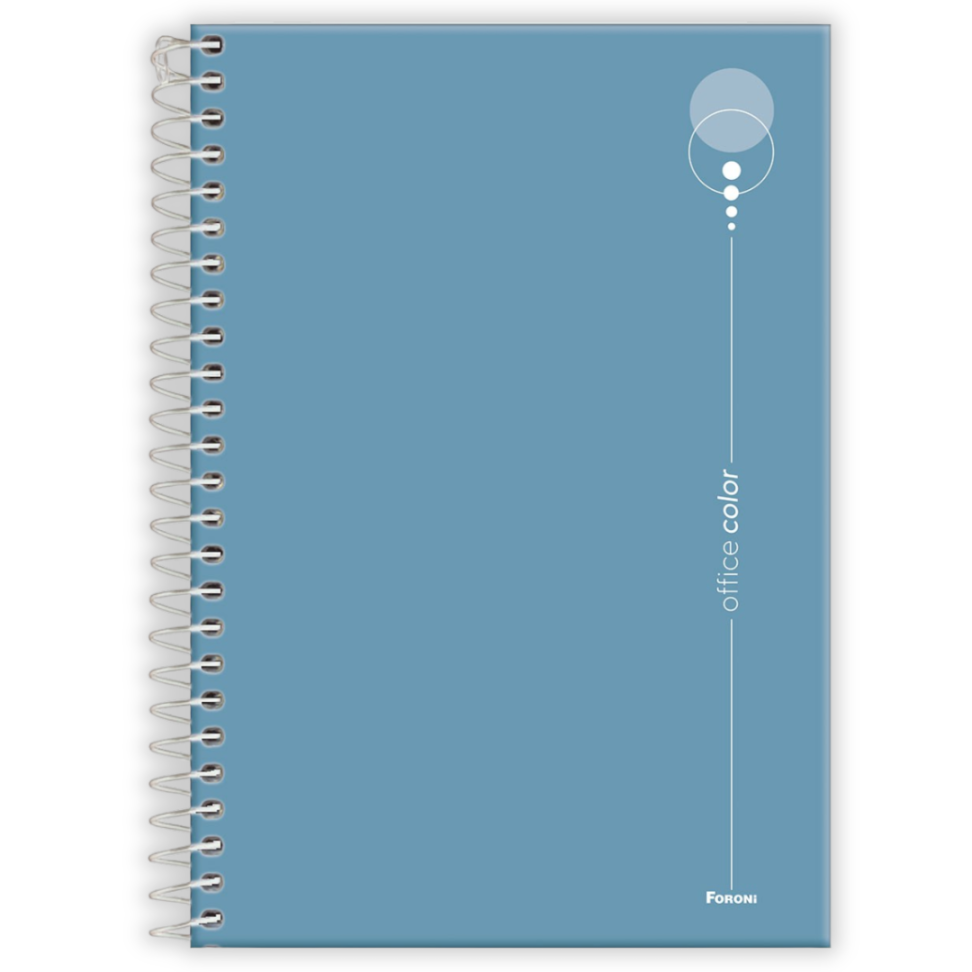 Caderno com Espiral Pequeno 1/4 Office Color Foroni - #2