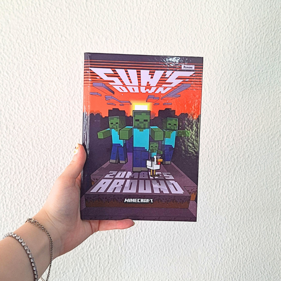 Caderno Brochura Pequeno 1/4 Minecraft Foroni - #1