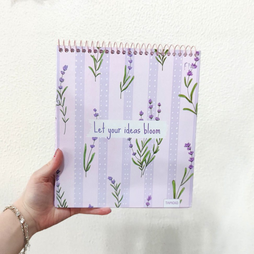 Caderno com Espiral Vertical Flip Poá Line Tamoio - #7