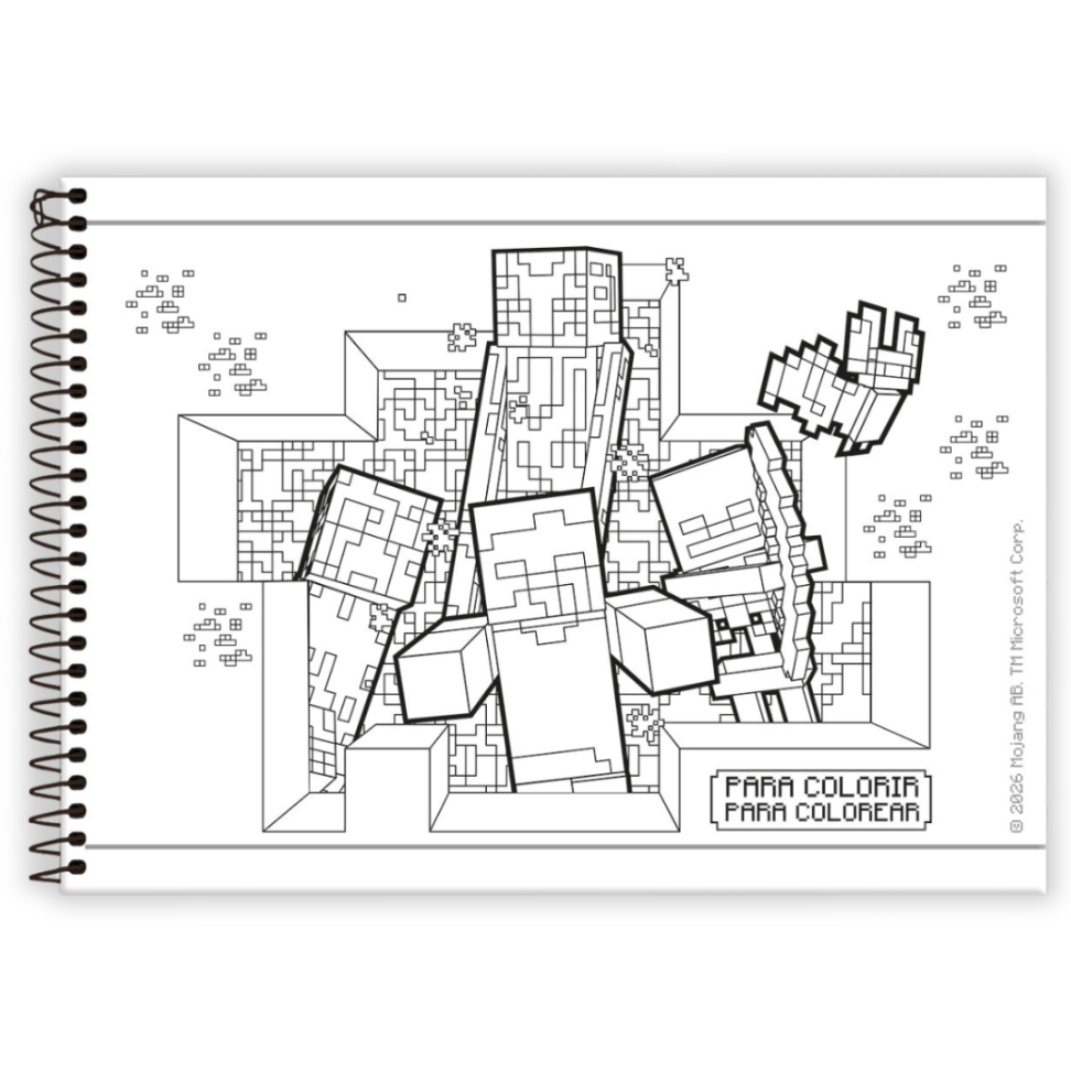 Caderno de Cartografia e Desenho Minecraft Foroni - #4