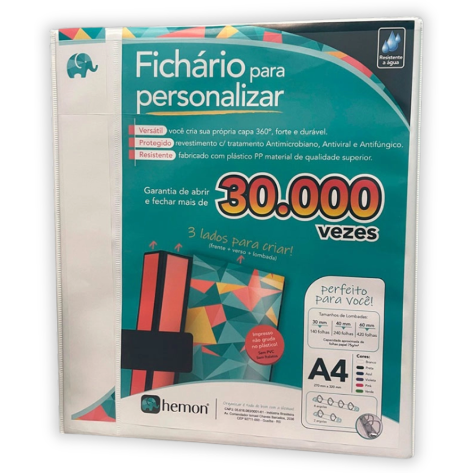 Pasta Fichário para Personalizar A4 Hemon - #2