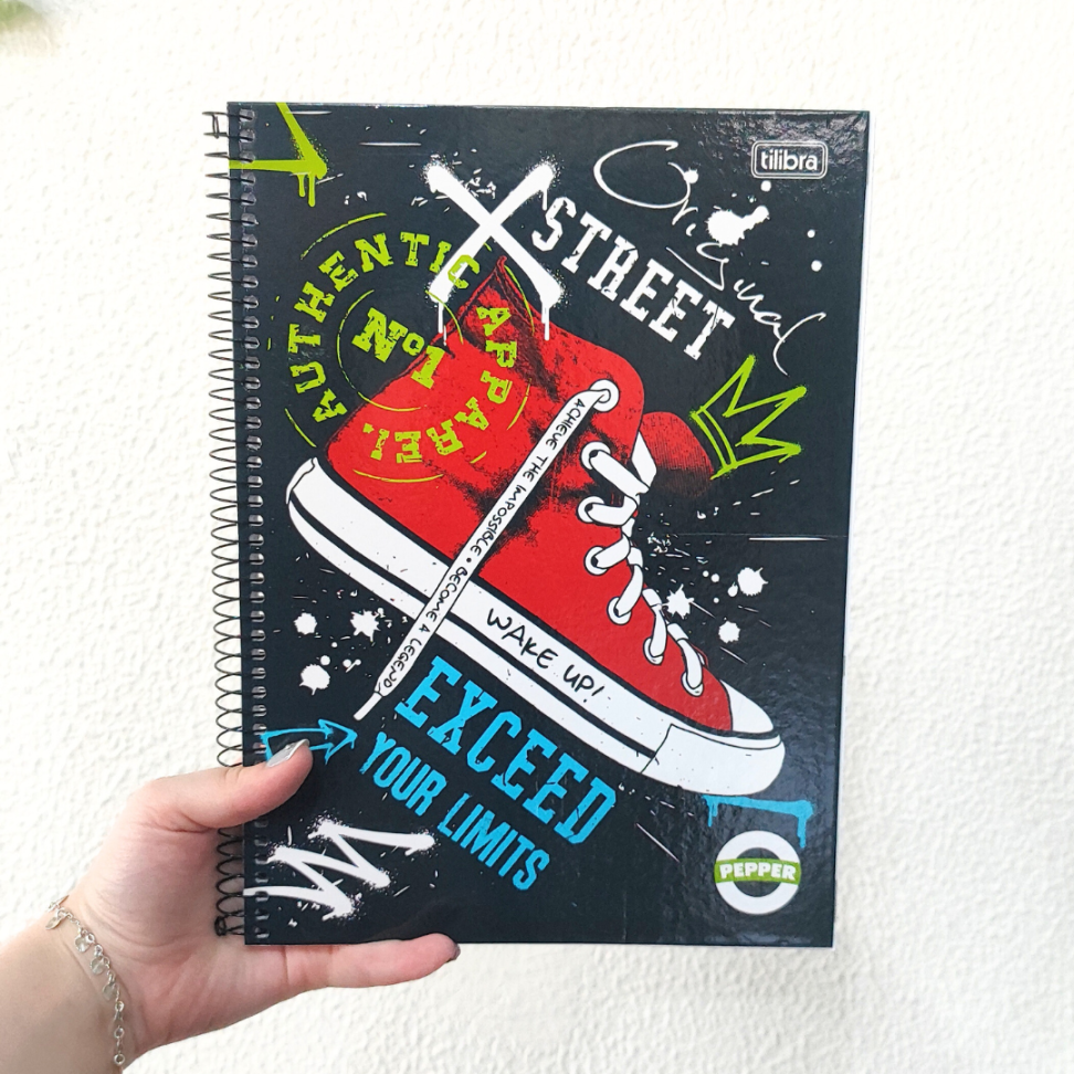 Caderno com Espiral Universitário 1 Matéria Pepper MasculinoTilibra - #1