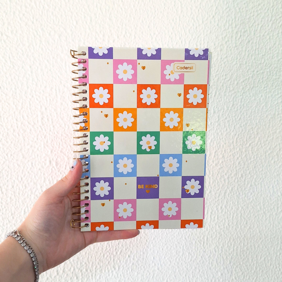 Caderno com Espiral Pequeno 1/4 Be Kind Cadersil - #9