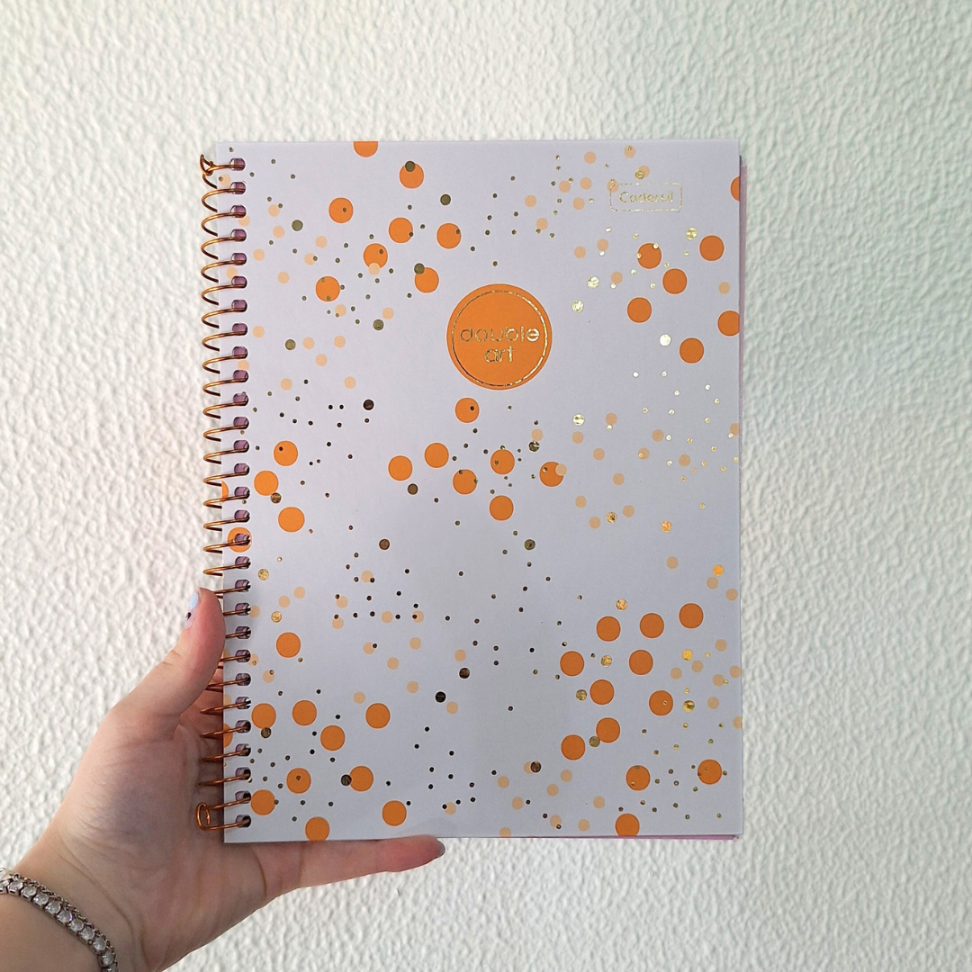 Caderno com Espiral Colegial Double Art 1 Matéria Cadersil - #6