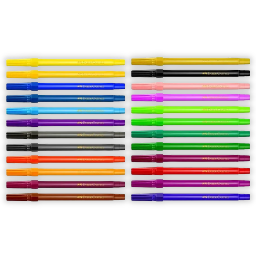 Canetinha Hidrográfica 24 Cores Faber-Castell - #1
