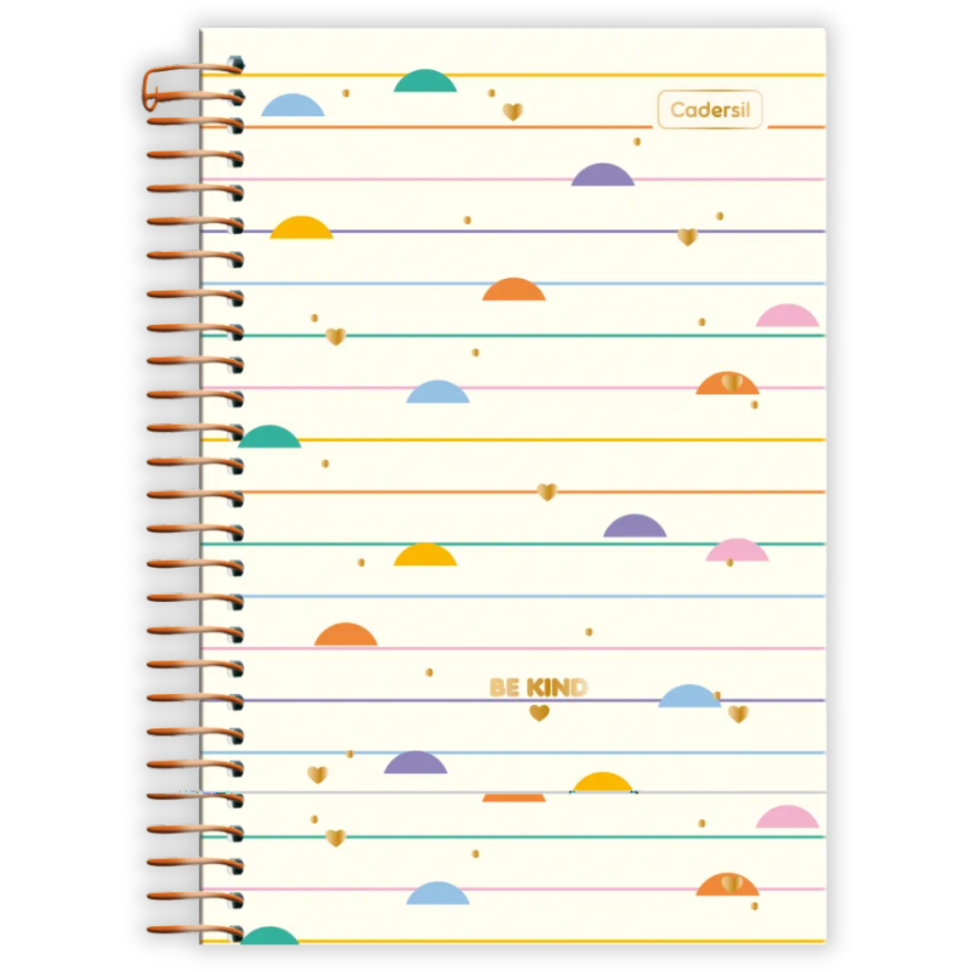 Caderno com Espiral Pequeno 1/4 Be Kind Cadersil - #2