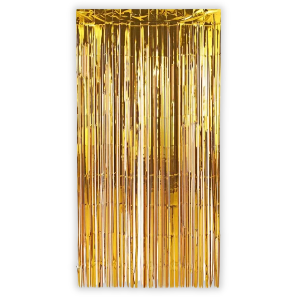 Cortina Decorativa Metalizada Festa 1m x 2m Make+ - #4