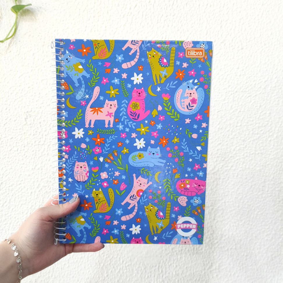 Caderno com Espiral Universitário 1 Matéria Pepper Feminino Tilibra - #1