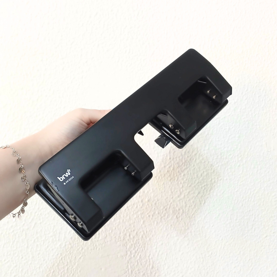 Perfurador 4 Furos 20 Folhas Estrutura Metálica BRW - #5