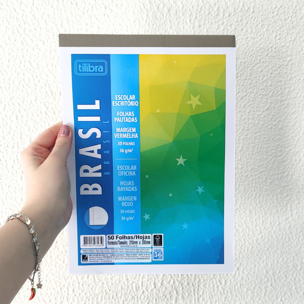Bloco de Folhas Pautadas Ofício 50 Folhas 56g Tilibra - #1