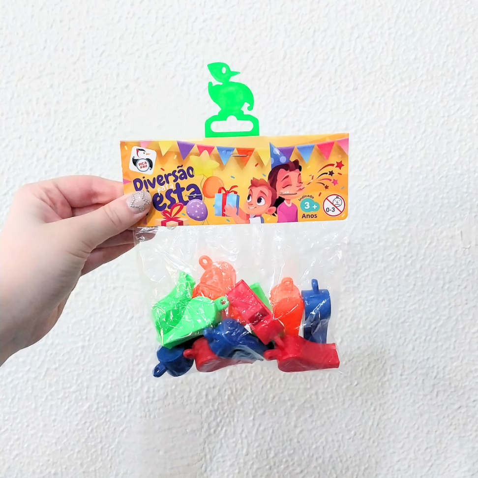 Apito Plástico Diversão para Festa Pica Pau - #4