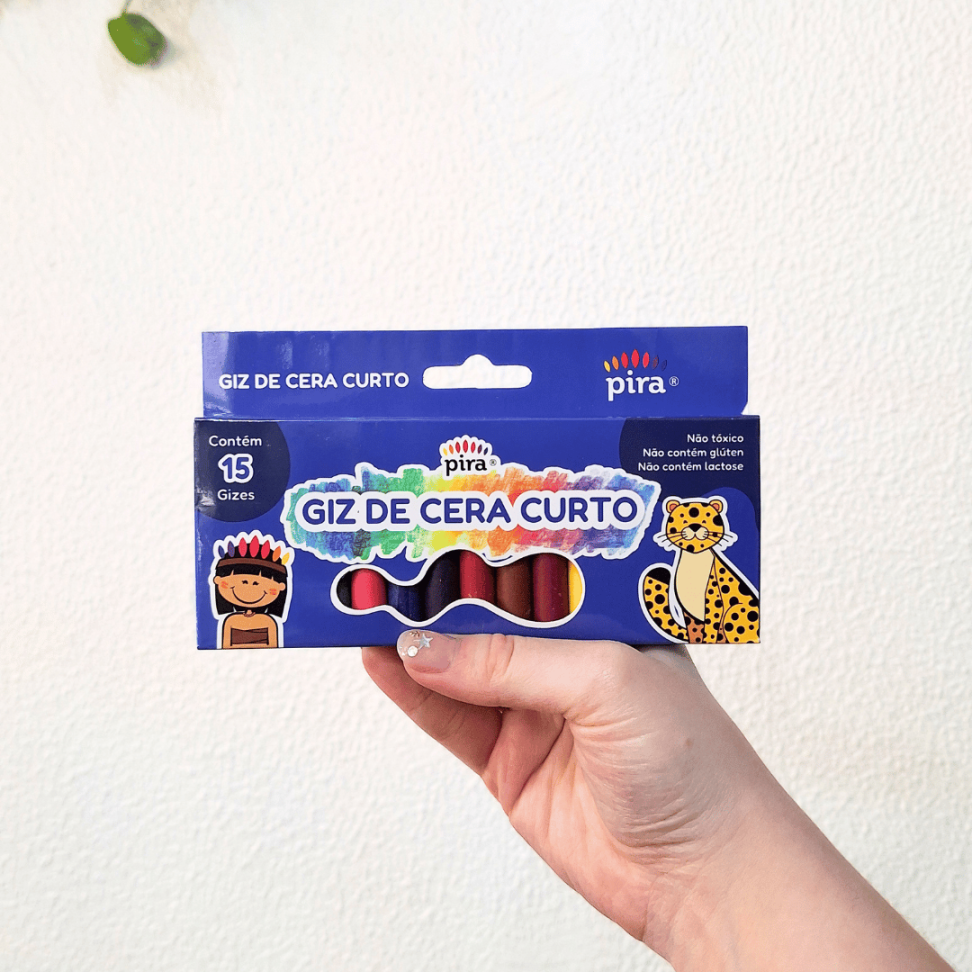 Giz de Cera Curto 15 Cores Pira - #3