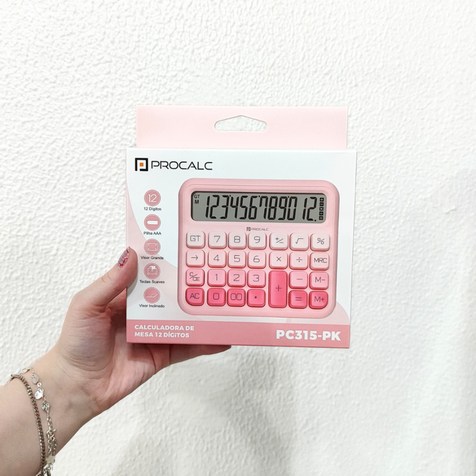 Calculadora de Mesa PC315-PK Procalc - #1