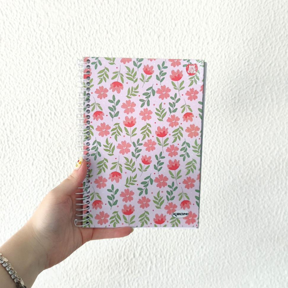 Caderno com Espiral Pequeno 1/4 KBom! Feminino Animativa - #1