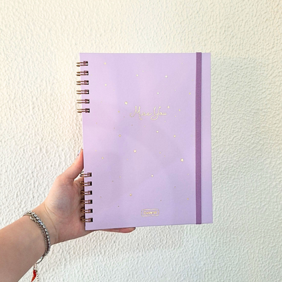 Caderno Criativo com Espiral Colegial Miss You Cadersil - #6