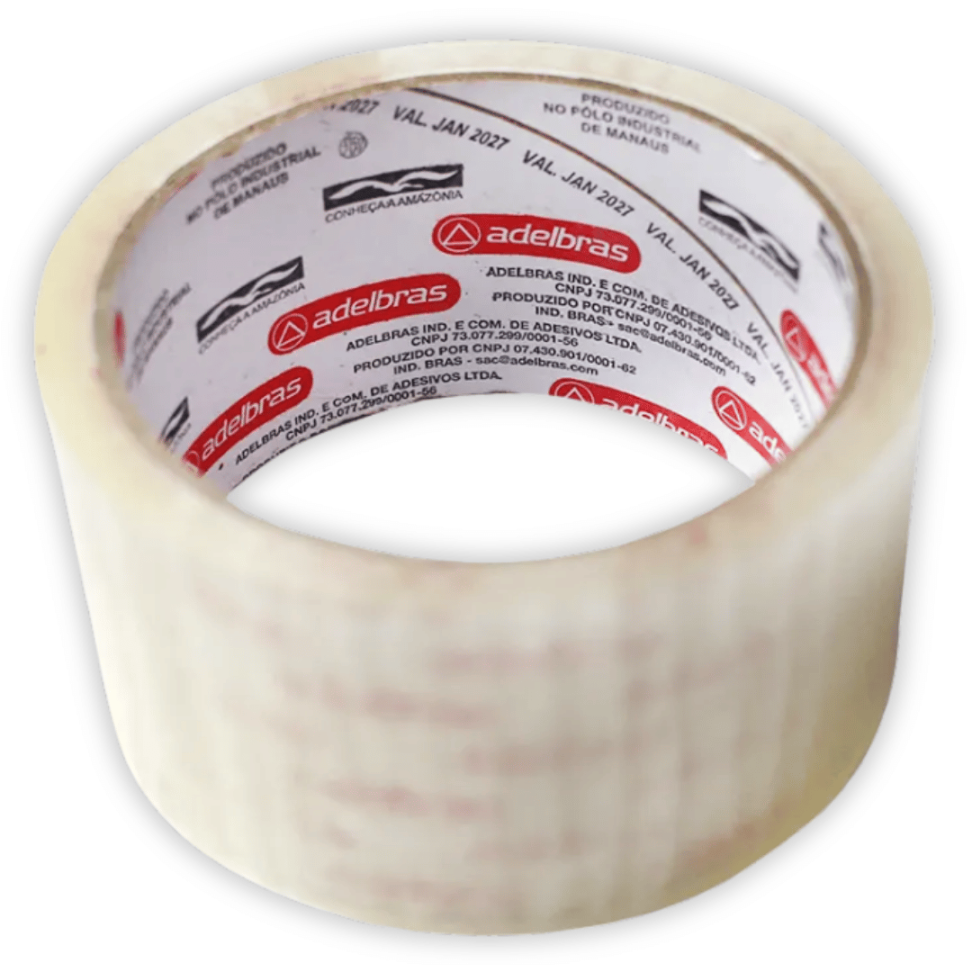Fita Adesiva Transparente 48mm x 40m QualiTape Adelbras