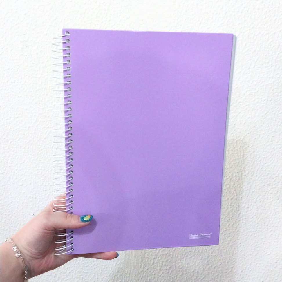 Caderno com Espiral Universitário Office Color 10 Matérias Pauta Branca - #6