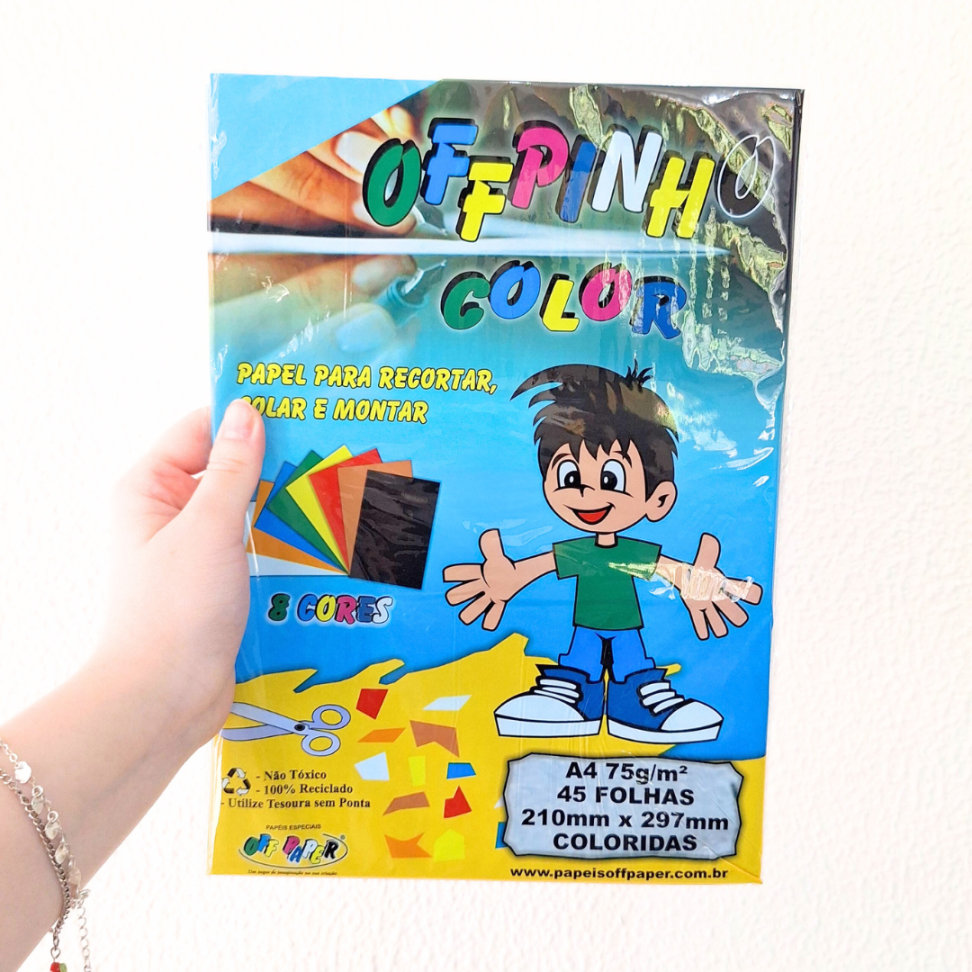 Bloco Color 8 Cores 45 Folhas A4 75g OffPinho Off Paper - #1
