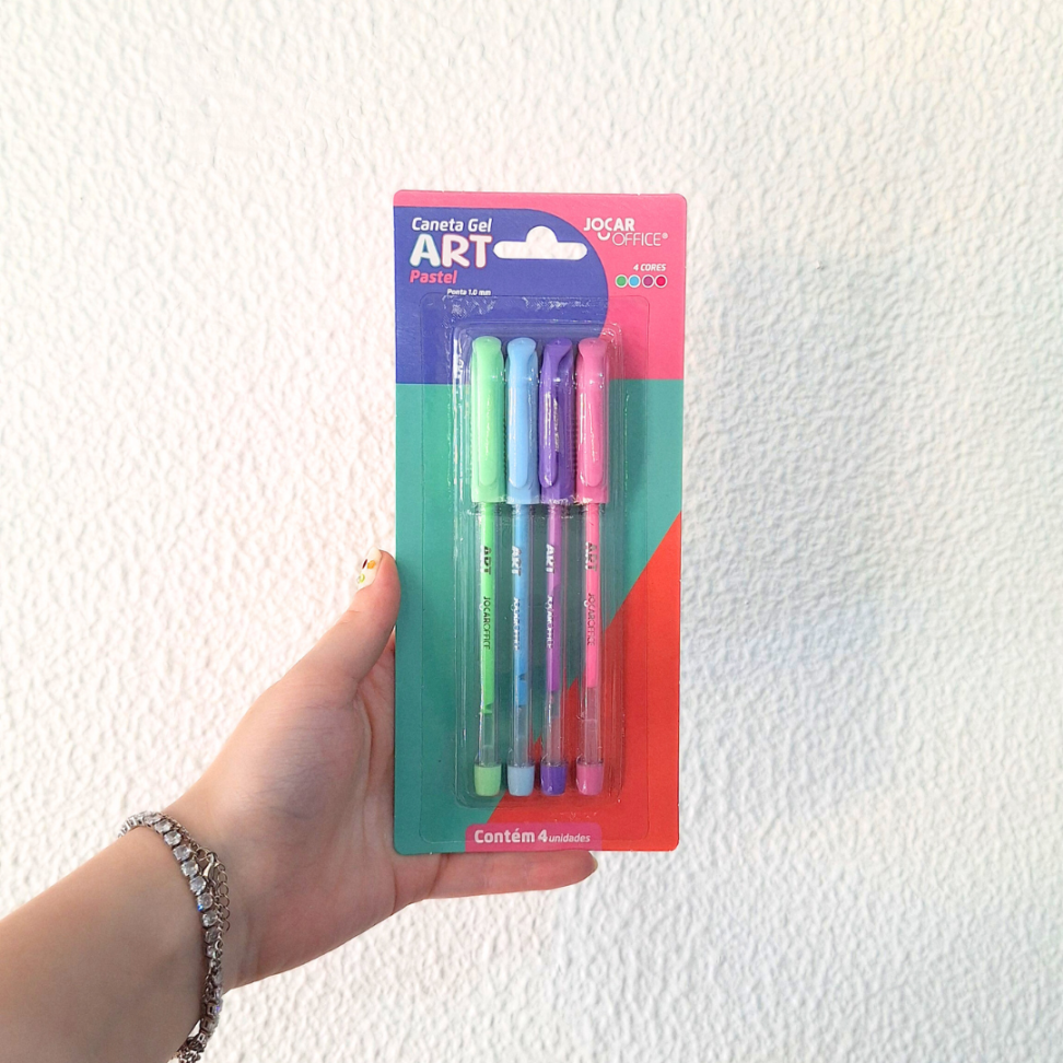 Kit Caneta Gel 4 Cores Pastel Art 1.0 Jocar Office - #2