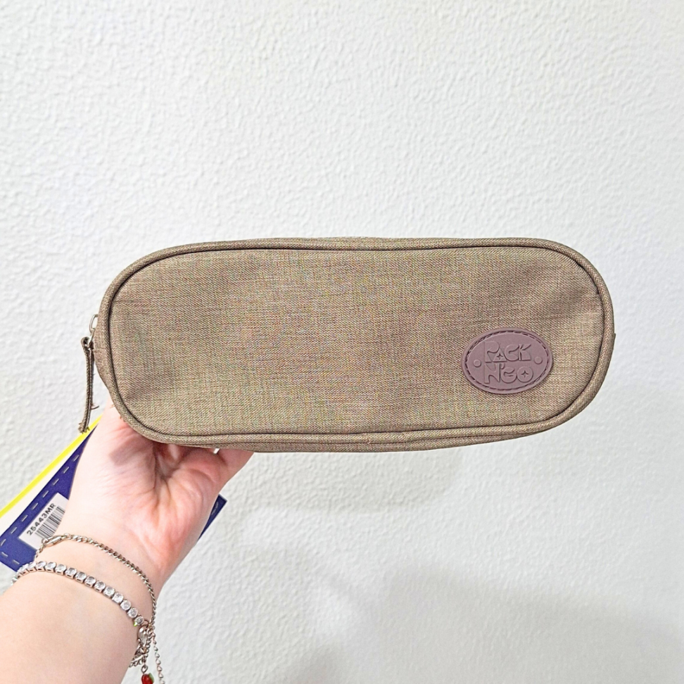 Estojo Triplo Jeans Marrom Packn'Go - #1