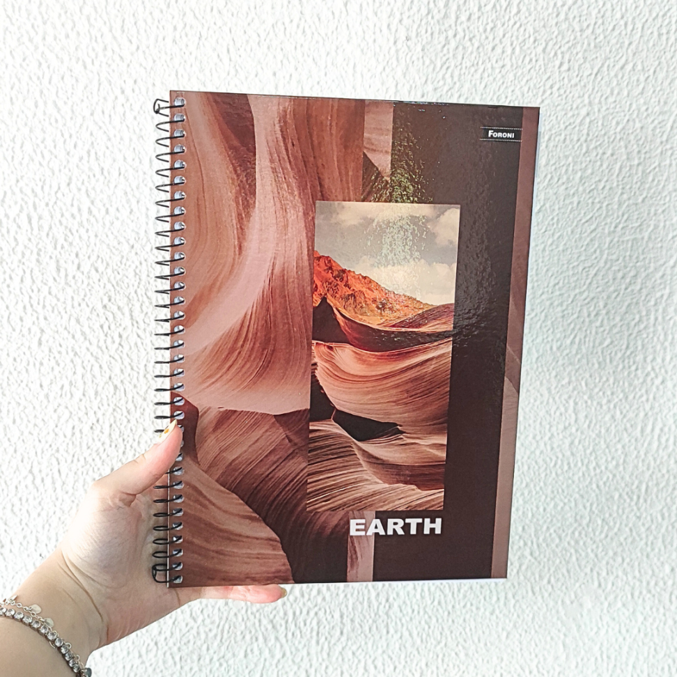 Caderno com Espiral Universitário 4 Elementos Mais 1 Matéria Foroni - #1