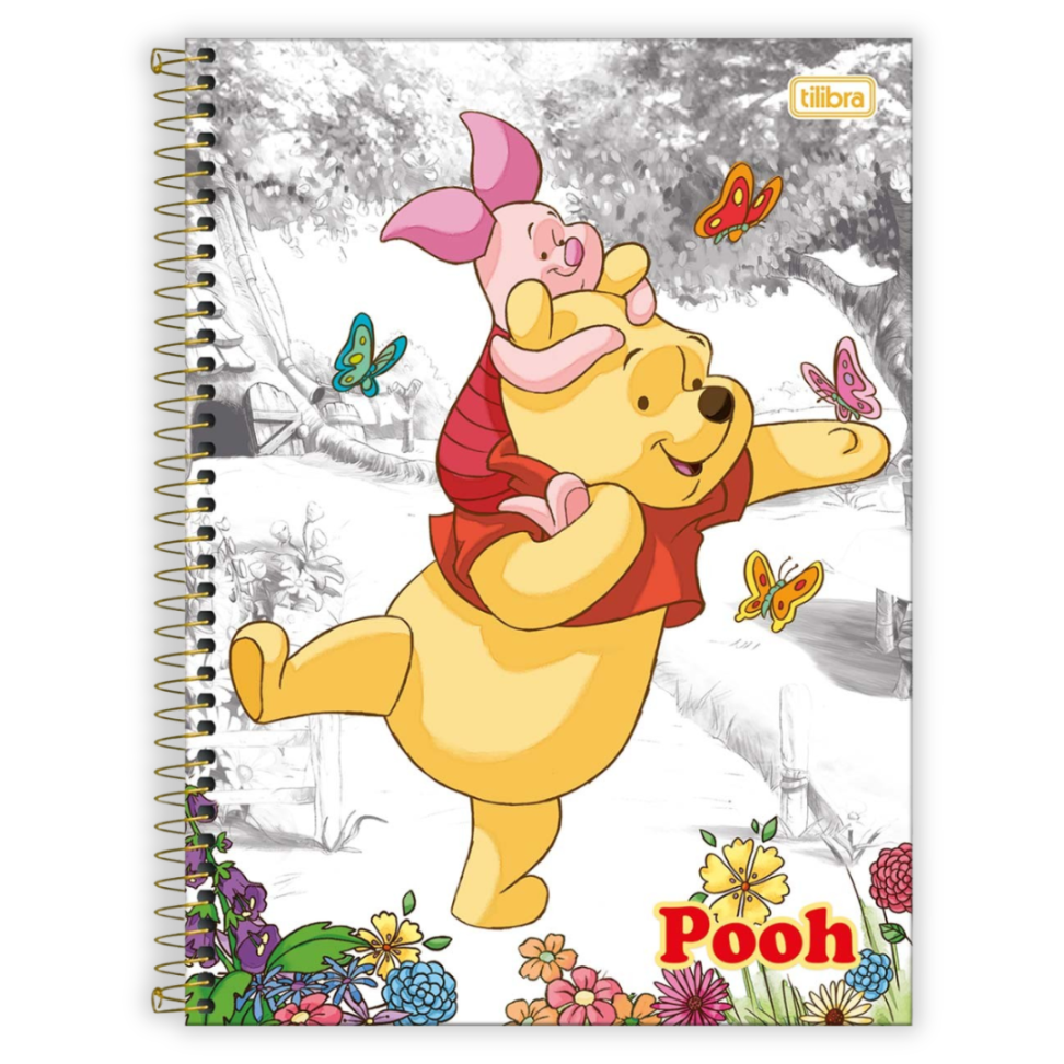Caderno com Espiral Pooh Core 1 Matéria Connect Tilibra - #2
