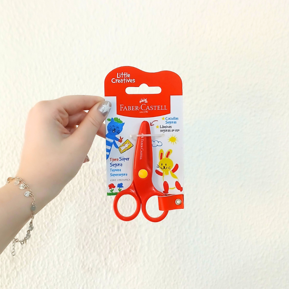 Tesoura Escolar Supersegura Little Creatives Faber-Castell - #3