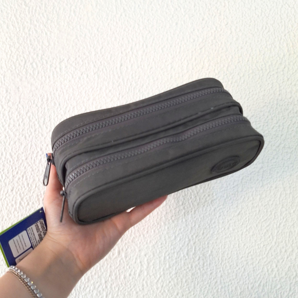 Estojo Duplo Cinza Académie Tilibra - #1