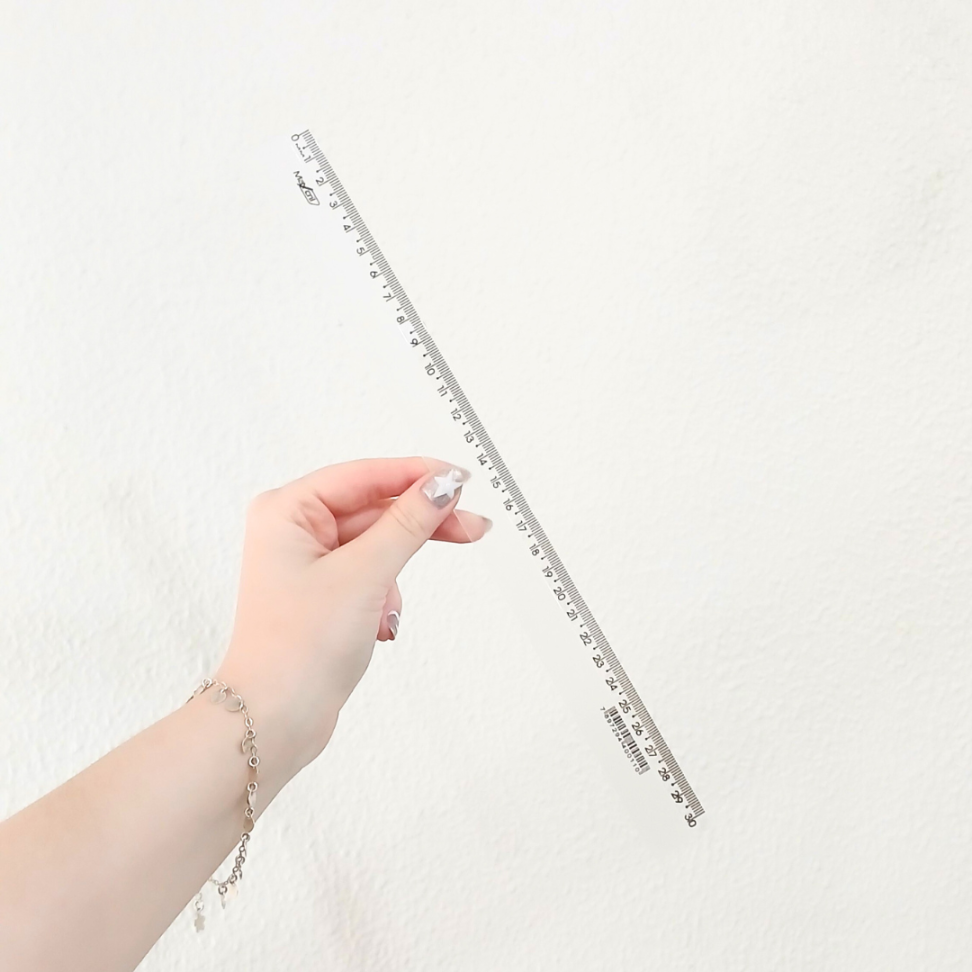 Régua Plástica Cristal 30cm Maxcril - #2