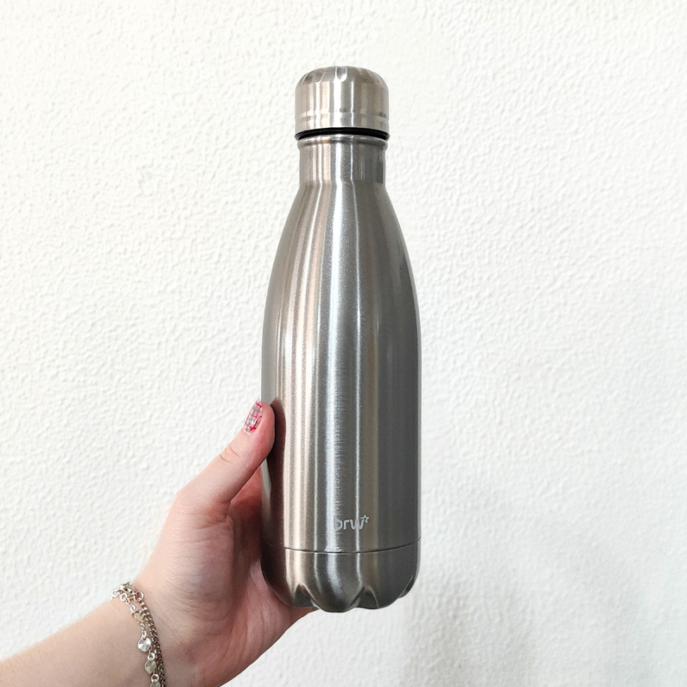 Garrafa Metálica Inox Aço Escovado 500ml BRW - #1