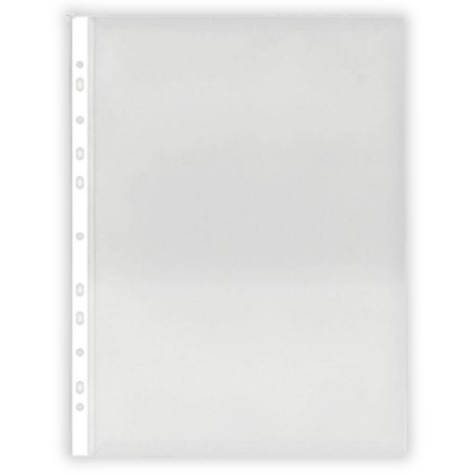 Saco Plástico Perfuração Universal Cristal 10 Unidades A4 BRW - #2