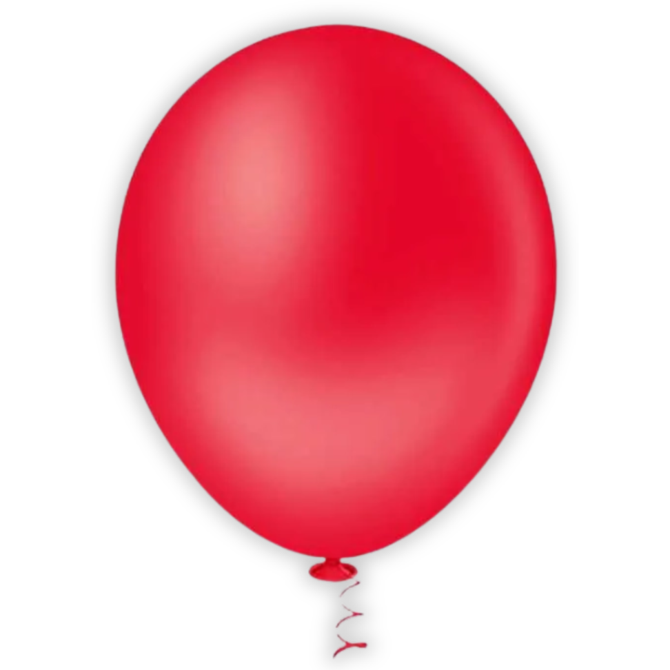 Balões Redondo Liso Vermelho N.9 50 Unidades Granfesta Pic Pic - #2