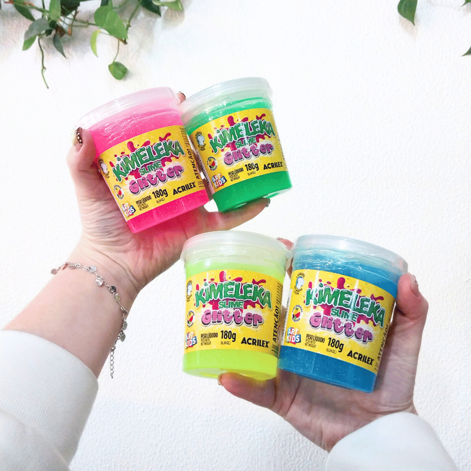 Slime Kimeleka Glitter Art Kids 180g Acrilex - #8