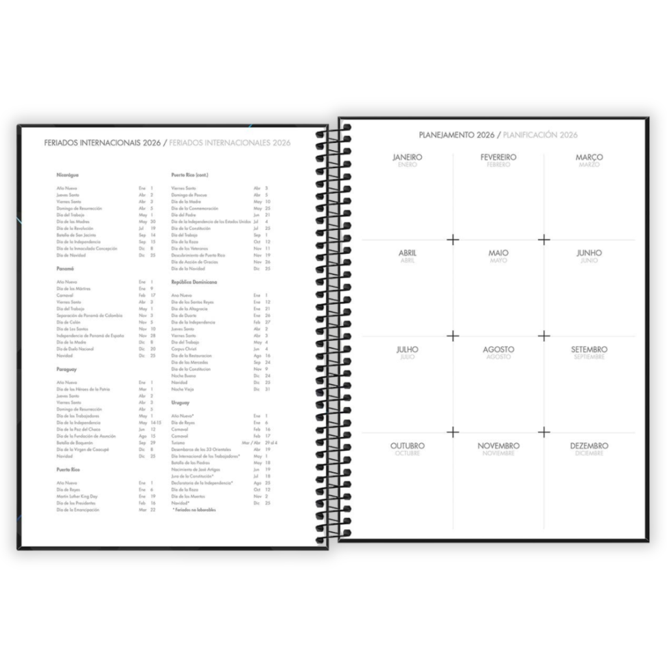 Agenda Executiva Espiral Diária Grande Spot Neutra 2026 Tilibra - #4