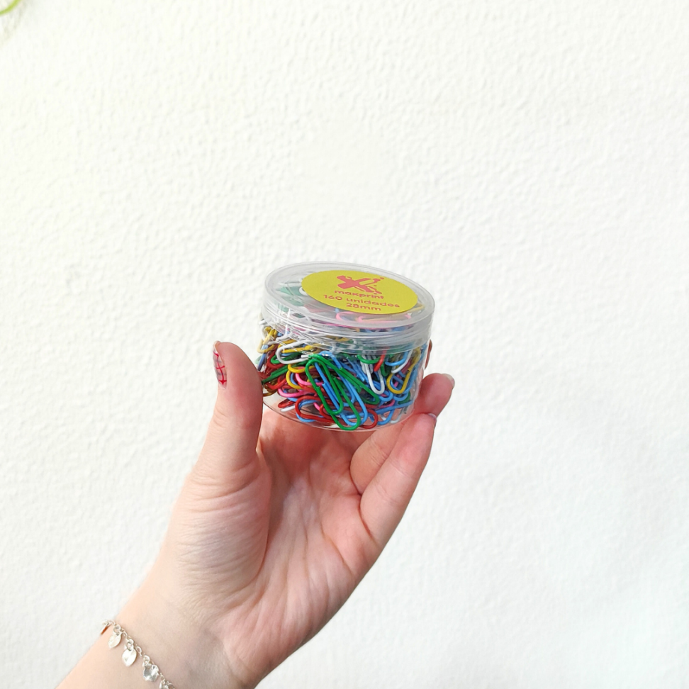 Clipes para Papel Colorido N.2/0 160 Unidades Maxprint - #5