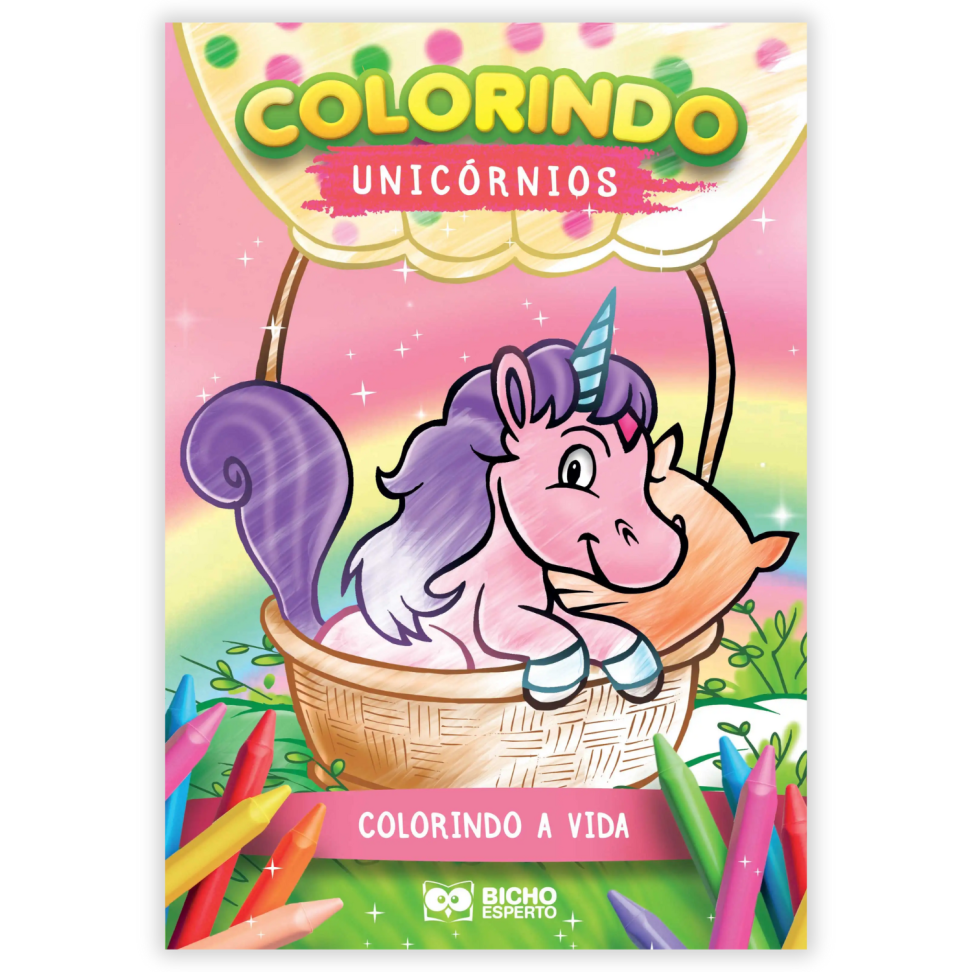 Livro Colorindo Unicórnios Bicho Esperto - #1