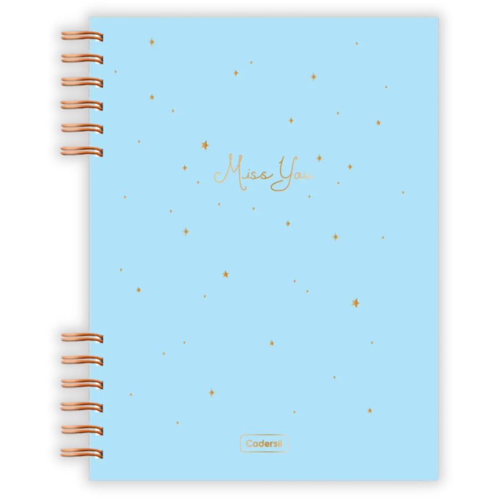 Caderneta com Espiral Miss You Cadersil - #4