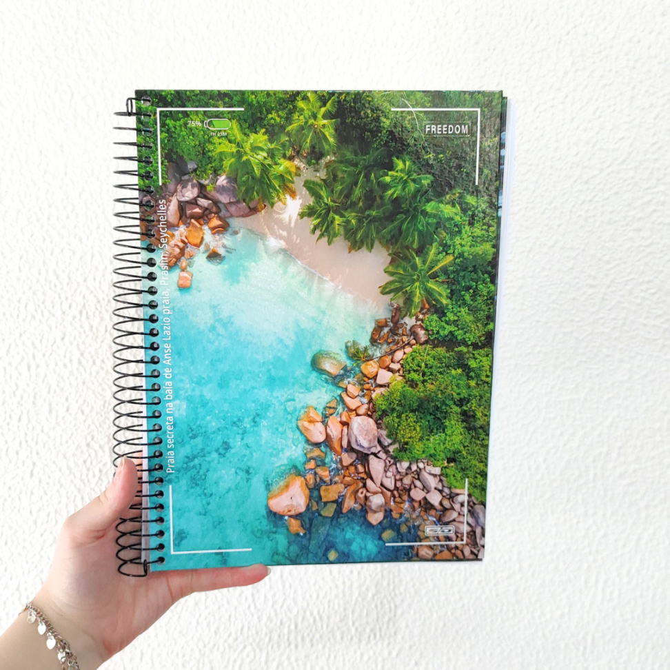 Caderno com Espiral Universitário Freedom 12 Matérias Animativa - #1