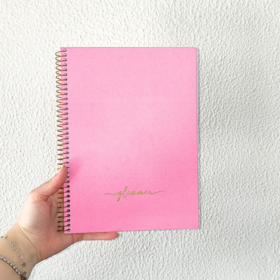 Caderno com Espiral Colegial Glimmer 1 Matéria Animativa - #1