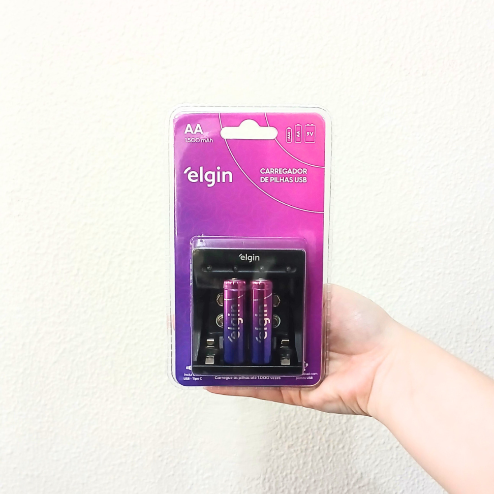 Carregador de Pilhas USB Elgin - #4