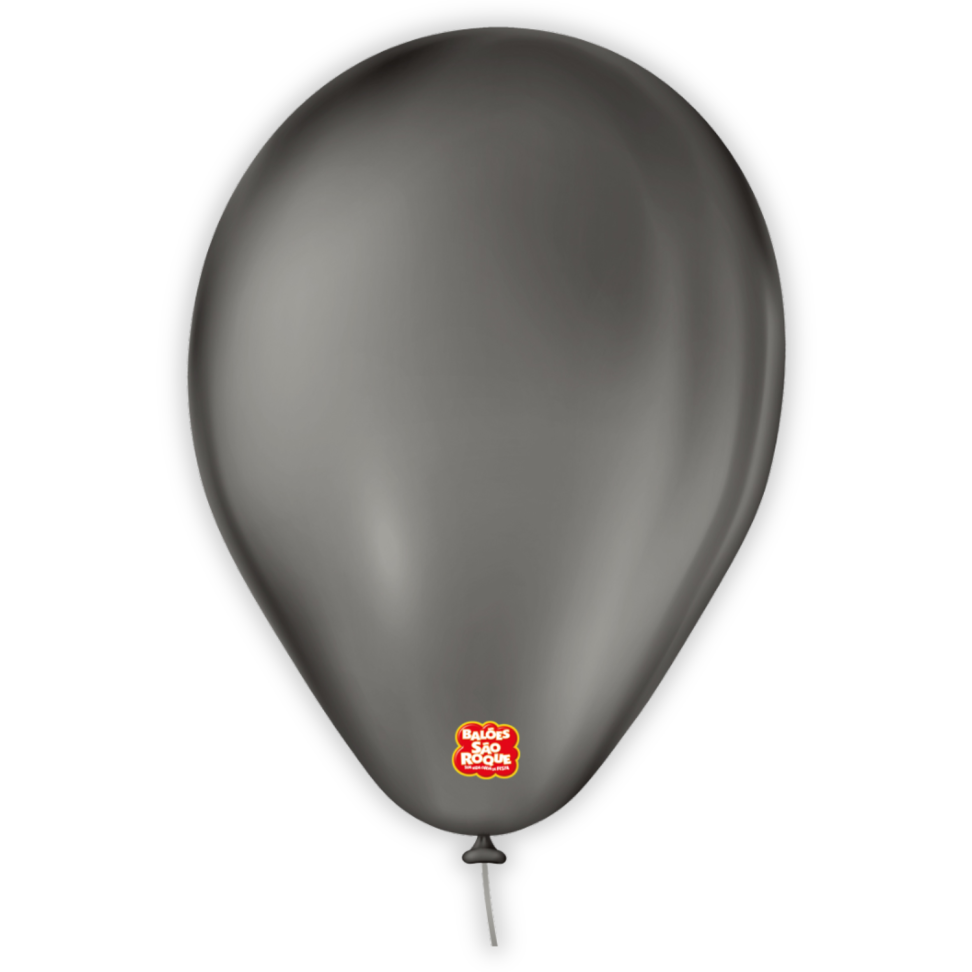 Balões Basic Preto N.6.5 50 Unidades São Roque - #2