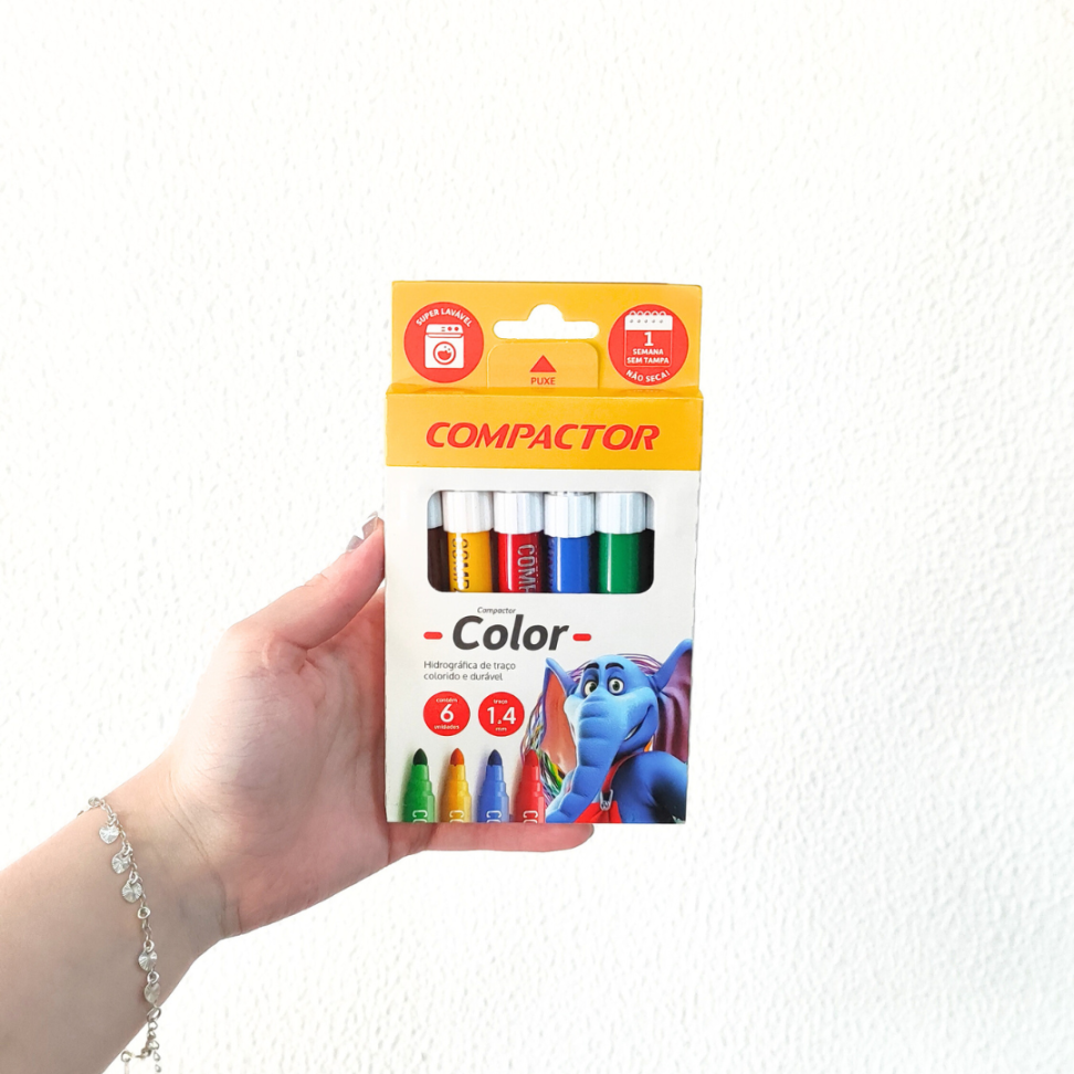 Canetinha Hidrográfica 6 Cores Color Compactor - #3
