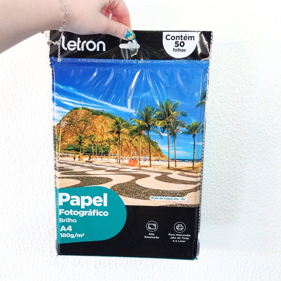 Papel Fotográfico Brilho 180g 1 Folha Letron - #3