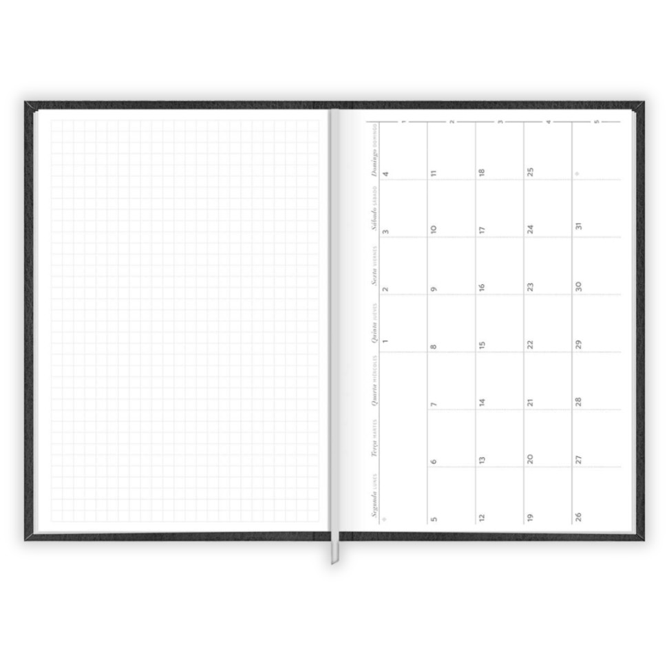 Agenda Executiva Costurada Diária Torino 2026 Tilibra - #1