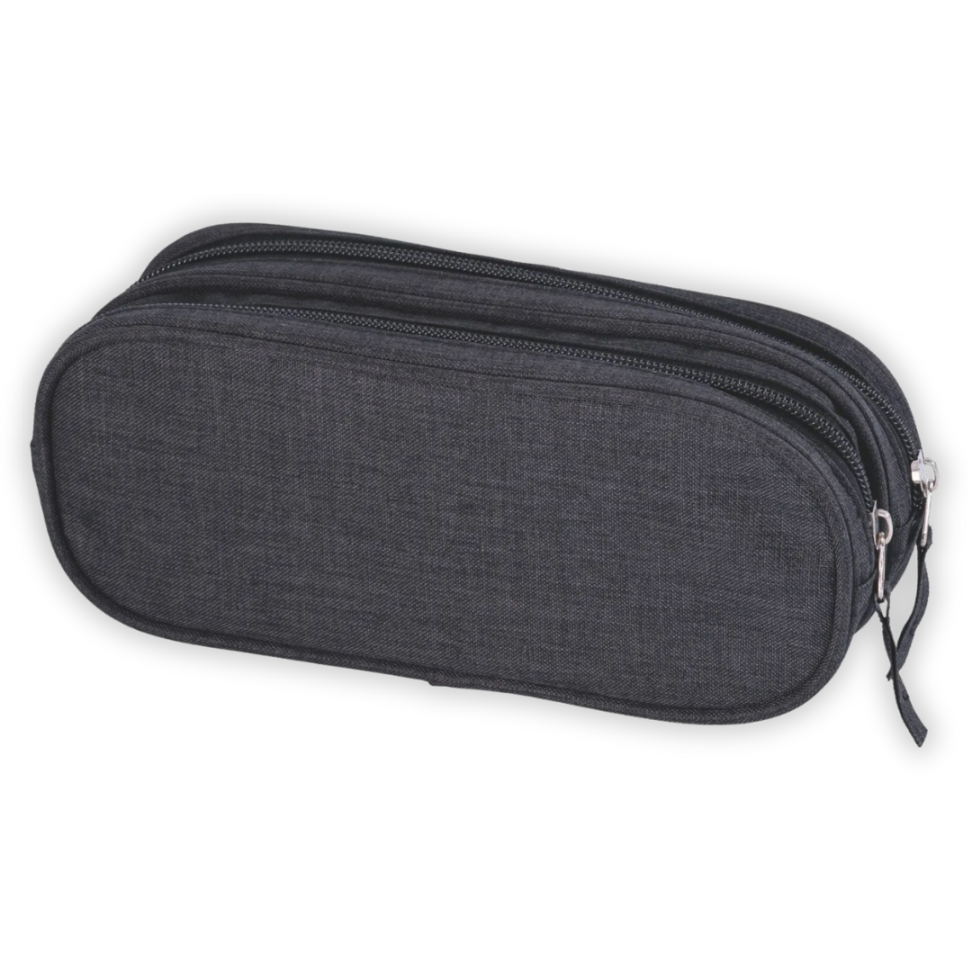 Estojo Duplo Jeans Preto Packn'Go - #1