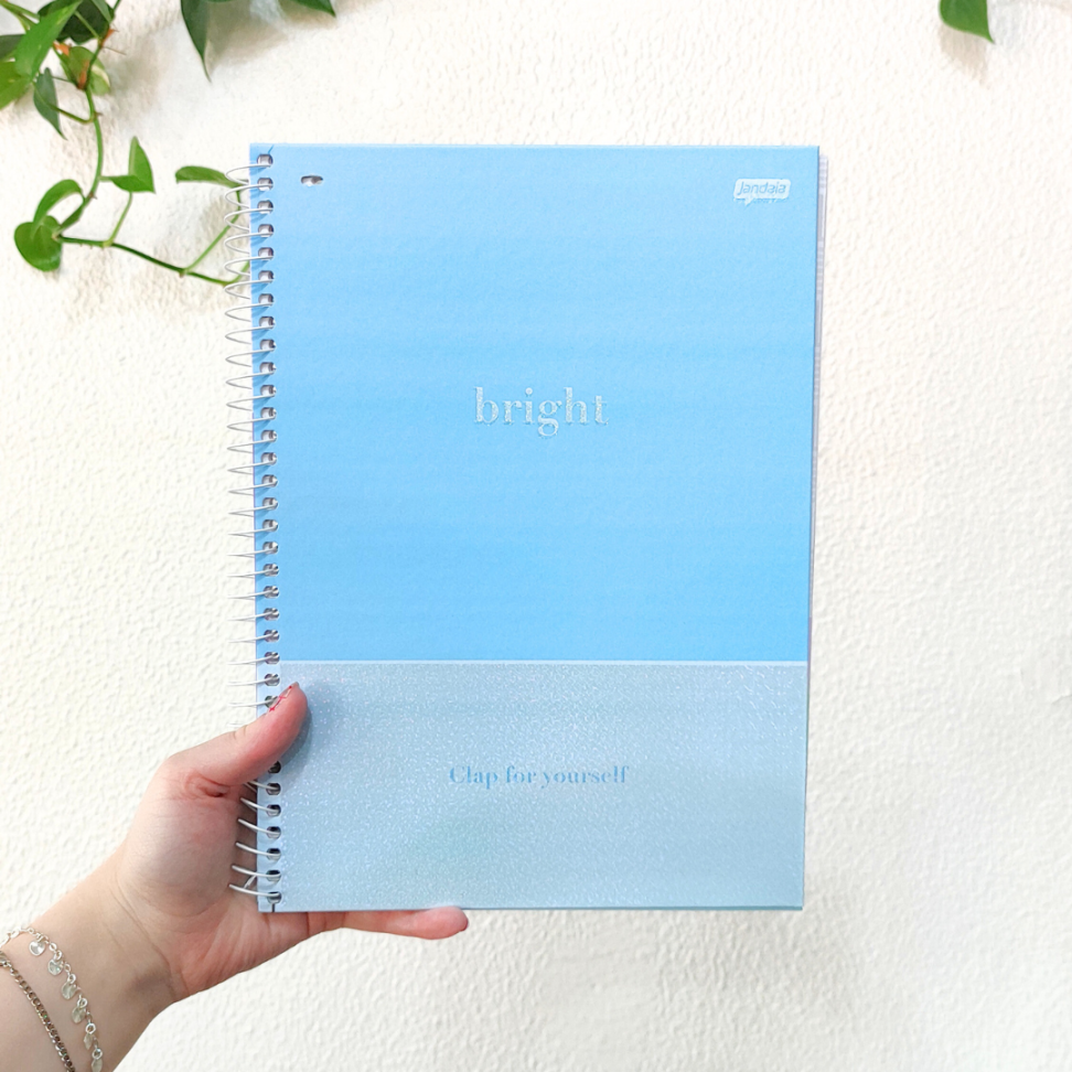 Caderno com Espiral Universitário Bright 1 Matéria Jandaia - #1