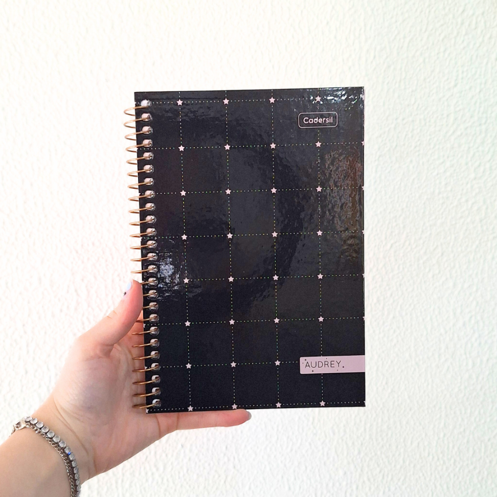 Caderno com Espiral Pequeno 1/4 Audrey Cadersil - #8