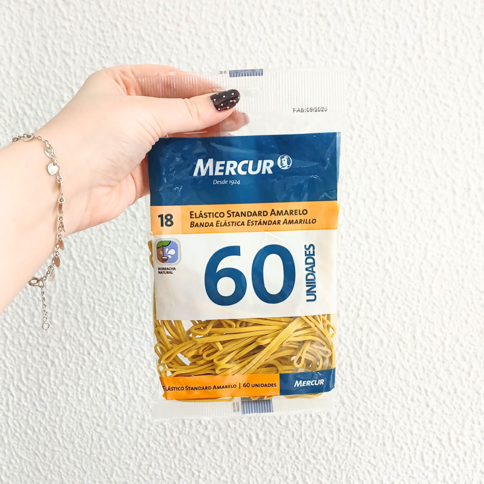 Atilhos Elásticos Amarelo Standard 60 Unidades Mercur - #3